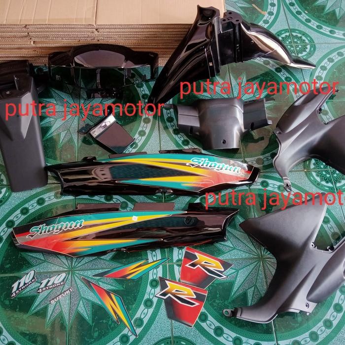 BODISET BODI FULLSET SHOGUN 110 SHOGUN BAGONG SET STIKER HIJAU