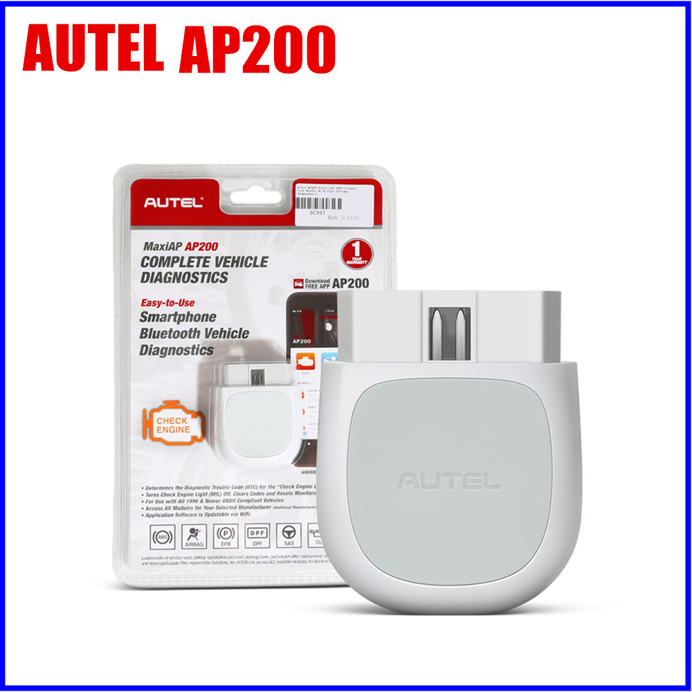 BEST SELLER Autel AP200 MaxiAP AP200 Bluetooth OBD2 Scanner Code Reader with Full Systems Diagnoses 