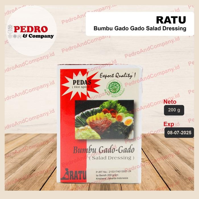 

New Ratu bumbu gado-gado PEDAS 200 gram - peanut salad dressing