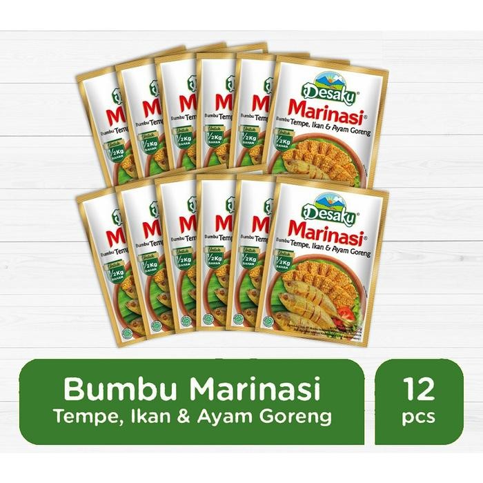 

New Desaku Marinasi - Bumbu Tempe Ikan & Ayam Goreng Pak ( 12 pcs @15gr )