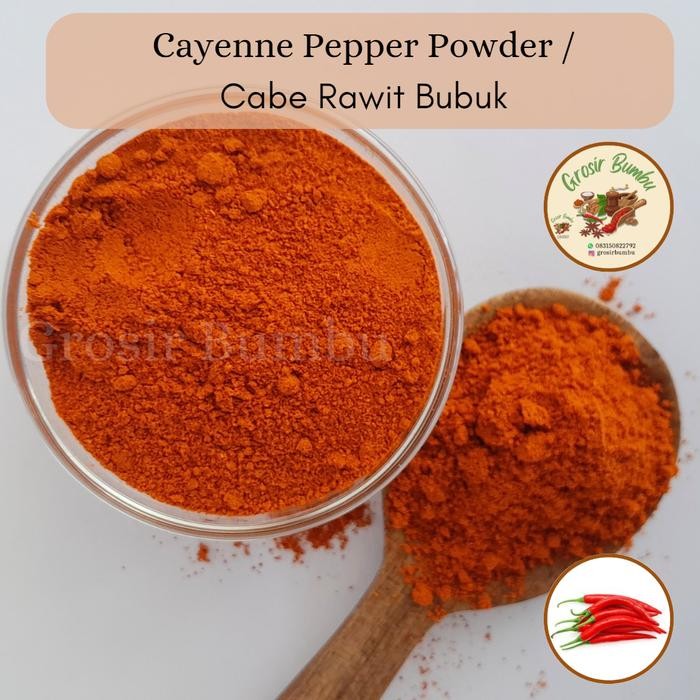 

New READY Pure Cayenne Pepper Powder - 1kg / Cabe Rawit Bubuk Asli 100%