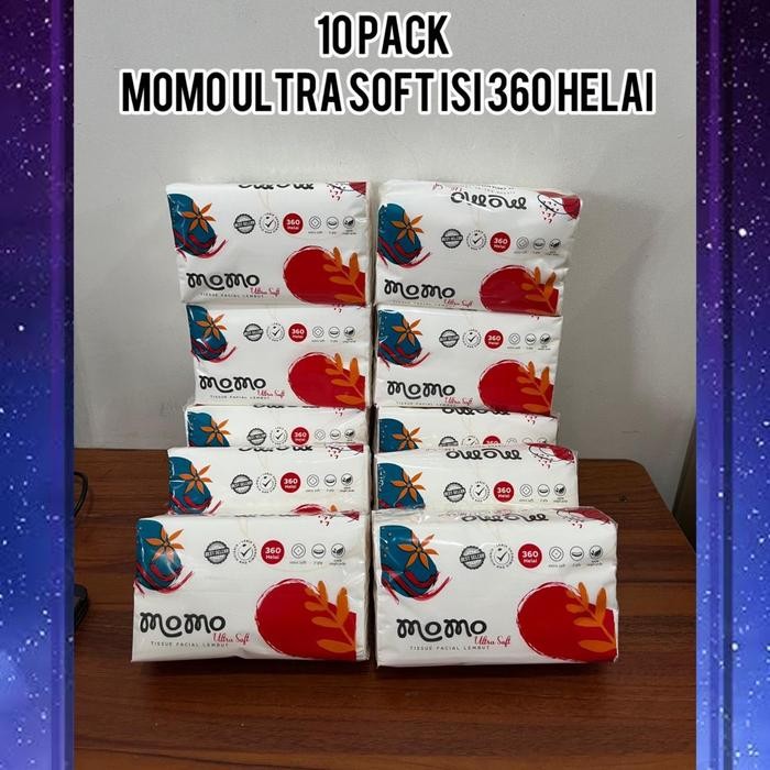 

New (10 PACK) TISU MOMO ULTRA 360 HELAI VIRGIN PULP ISI 10 PACK