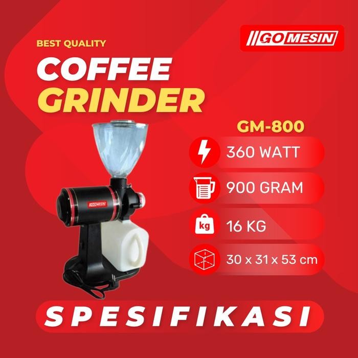 Gomesin Coffee Grinder Gm-800 / Mesin Penggiling Kopi