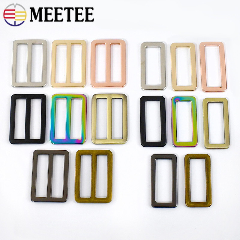 

5/20Pcs 20-50Mm Metal Ring Buckles For Strap Bag Tri Glide Slider Clasp Handbag Belt Webbing Loop