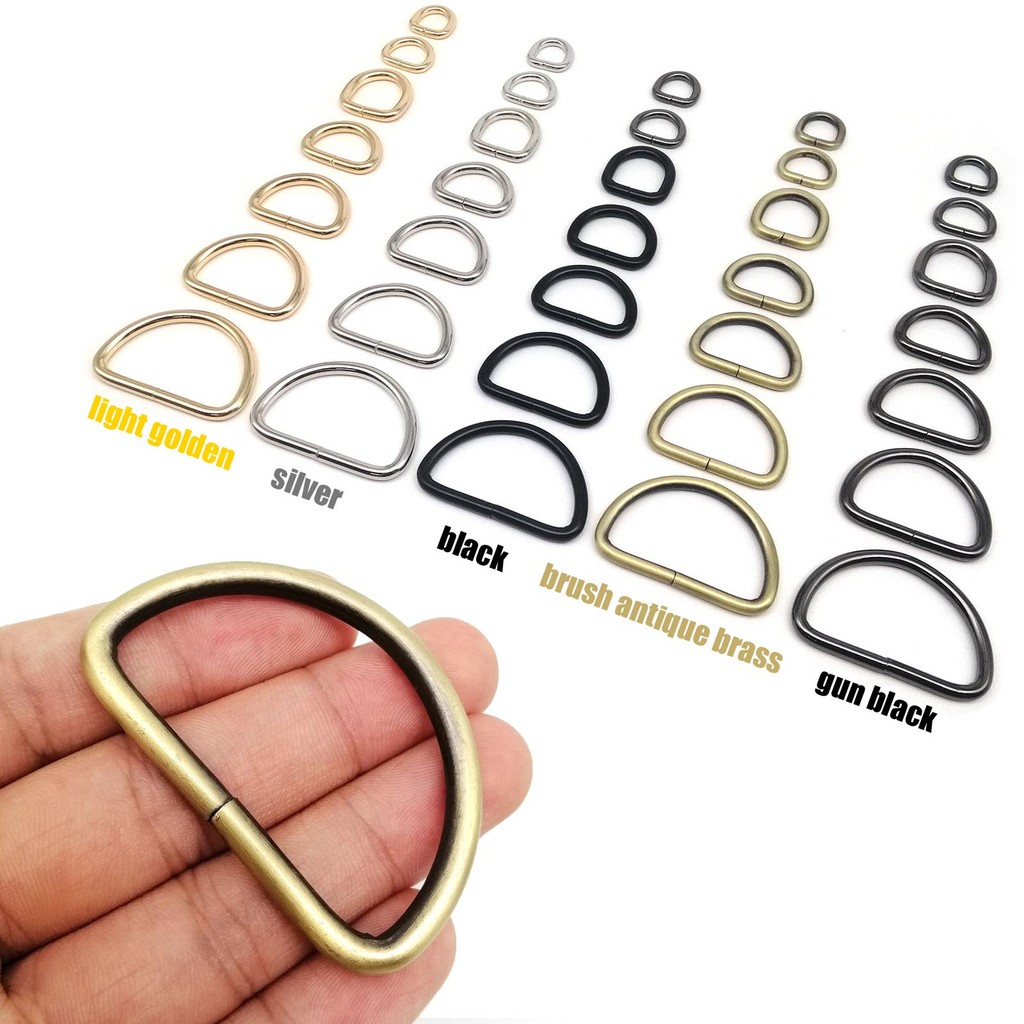 

5Pcs Metal High Quality Thickened Leather Hand Bag Backpack Purse Strap Belt Dog Collar Chain Semi O