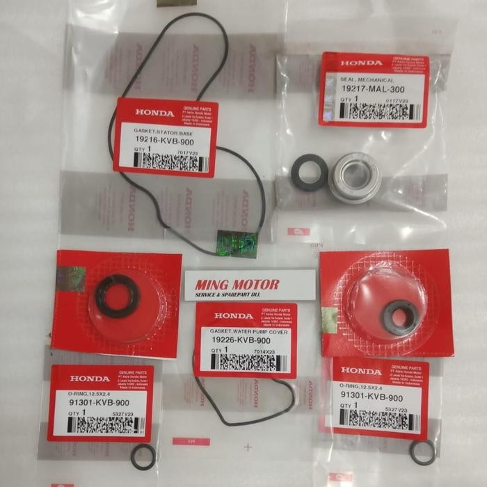 Seal Oring Water pump Vario Vario tecno 110 KVB komplit Asli Ahm