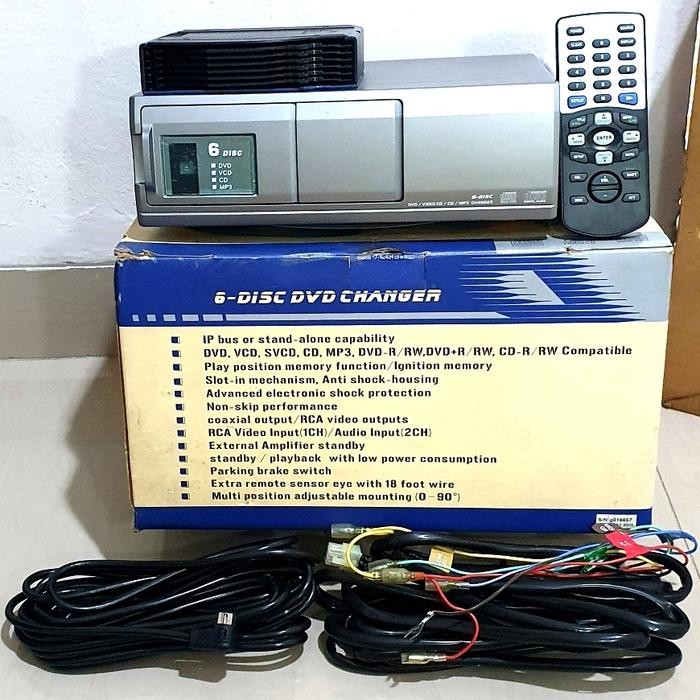 TERBARU CAD-3600 MOBIL MULTIDISH 6 DISH CD/DVD/VIDEO CHANGER PLAYER IP BUS
