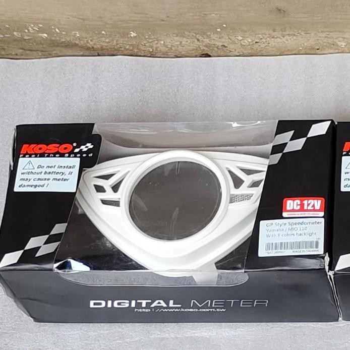 TOP SPEEDOMETER DIGITAL KOSSO YAMAHA MIO WARNA PUTIH -