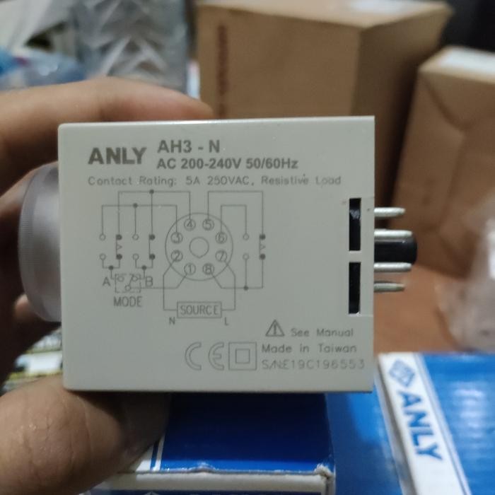 Timer Anly Ah3-Na 220Vac