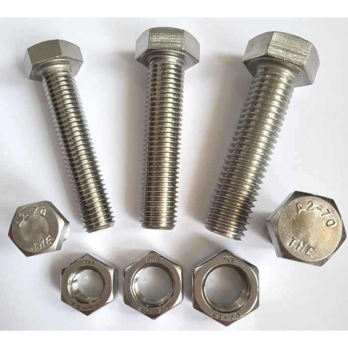 Terlaris Baut Hex Stainless M27X200 - Baut Hexagon 27X200 / M27 X 200 / 27 X 200 Ss304 / Sus304 /