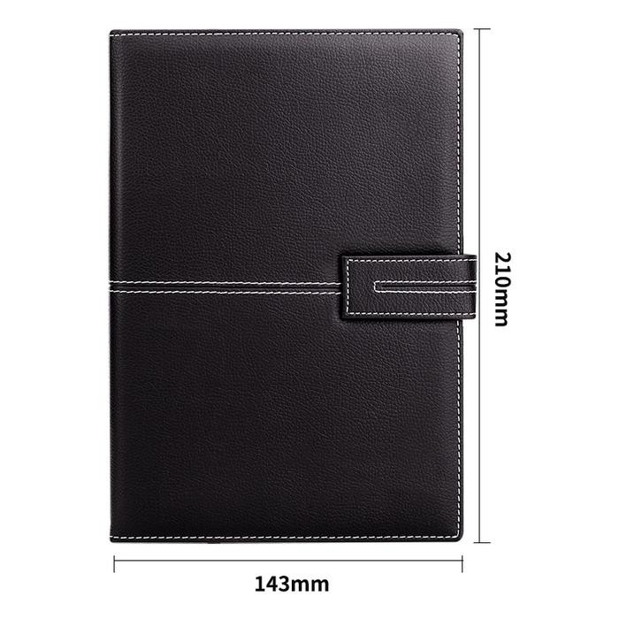 

AqibSaza Deli Leather Cover Notebook / Buku Catatan / Agenda Sampul Kulit A5 120 Lembar Magnetic