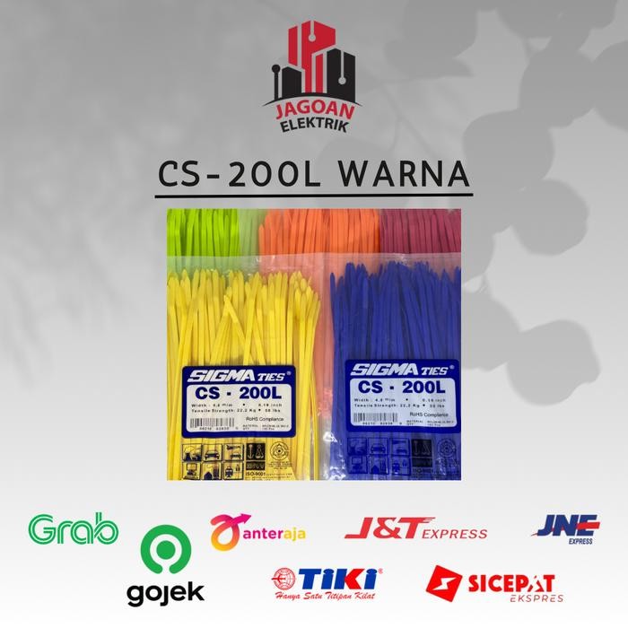 

Kabel Tis / Cable Ties CS-200L Warna 20 cm SIGMA ORIGINAL