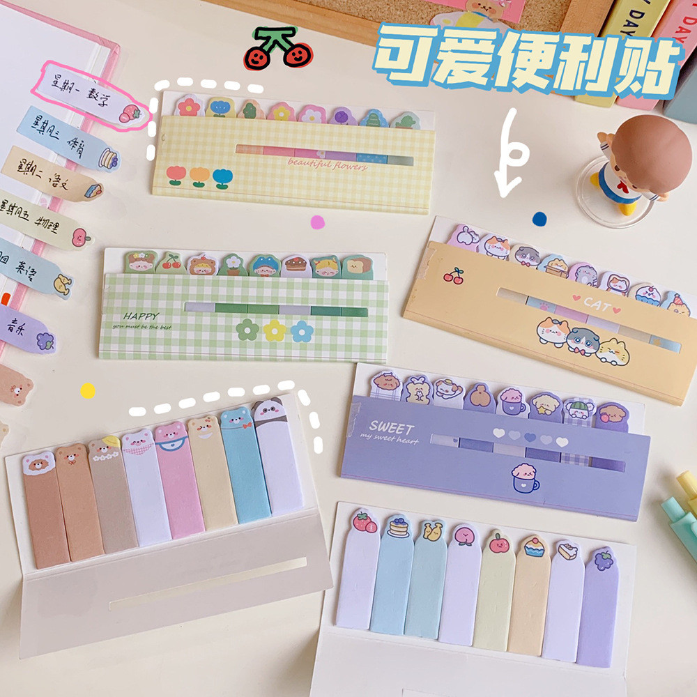 

Kawaii Mini Animals Girl Index Memo Pad Sticky Notes To Do List Planner Sticker Page Flags Decor
