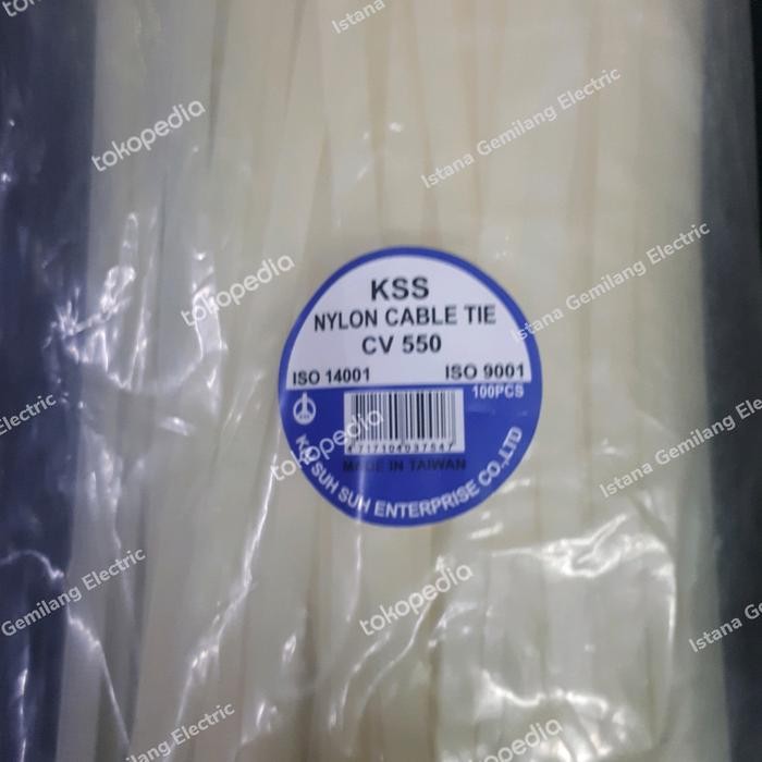 

PROMO! Kabel Ties LT-550 LT550 x 8 KSS Warna PUTIH @100pc