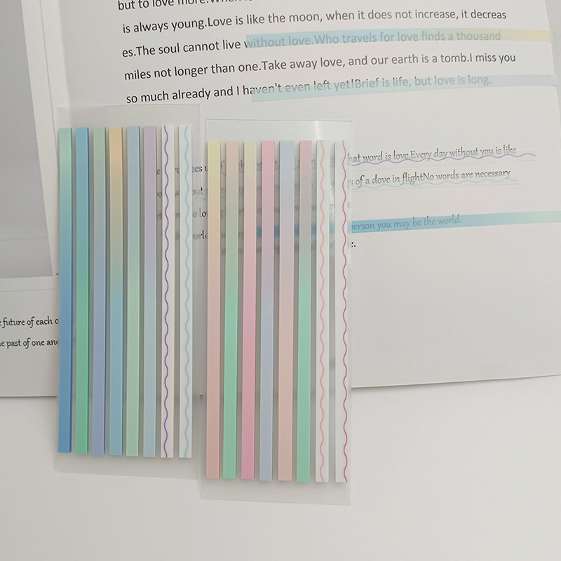 

160Sheets Transparent Stickers Bookmarkers Index Tabs Flags Sticky Note Stationery Tab Memo Pad
