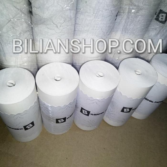 

SobatSaga Kertas 80x30 struk kasir thermal coreless printer 80mm black 10 roll