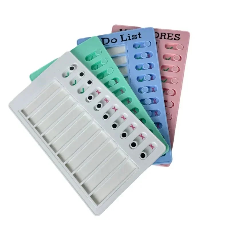 

1 Pcs Kids Chore Chart With 20 Pcs Blank Card,Plastic Checklist Board With Detachable Cardstock To