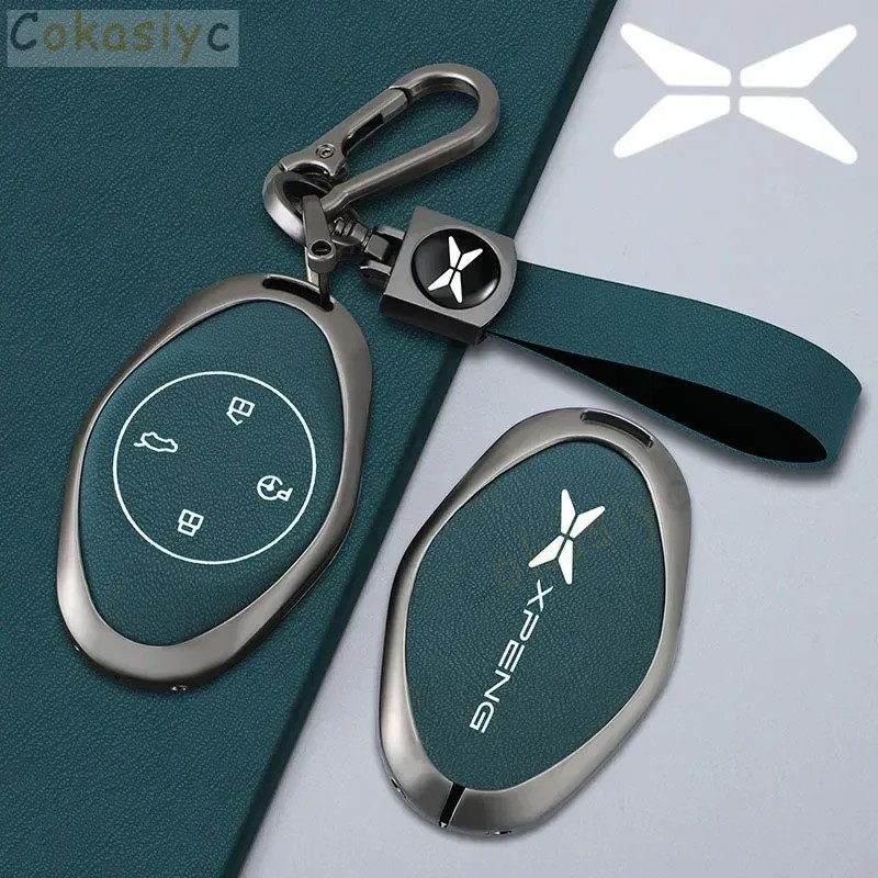 

Zinc Alloy Leather Car Key Case Keyless Protective Case For Xpeng P5 P7 G9 G3I P7I G3 G6 Fashionable