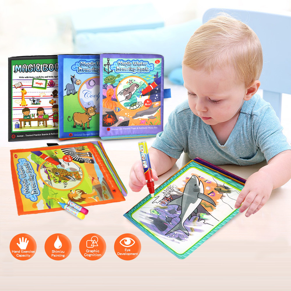 

Coolplay Magic Water Drawing Book Coloring Book Painting Board Doodle Book In Drawing Toys