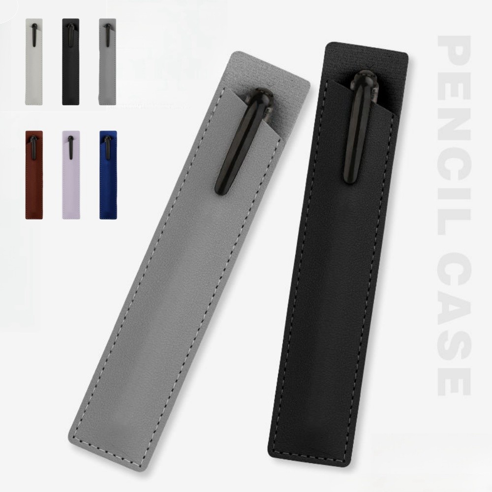 

Soft Leather Pen Sheeve Fountain Pen Holder Bag Portable Pencil Case Pencil Pouch Office Kids School