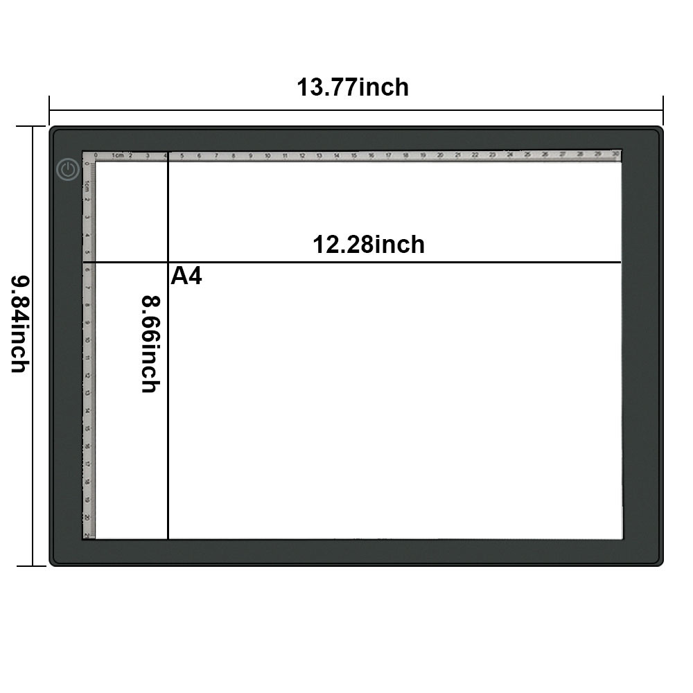 

A4 Ultra-Thin Portable Led Light Box Tracer Usb Power Cable Dimmable Brightness Led Artcraft Tracing