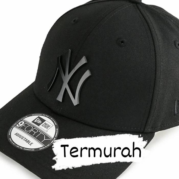 Capbro- Topi New Era Nyc Metal Black Dove 9Forty Original