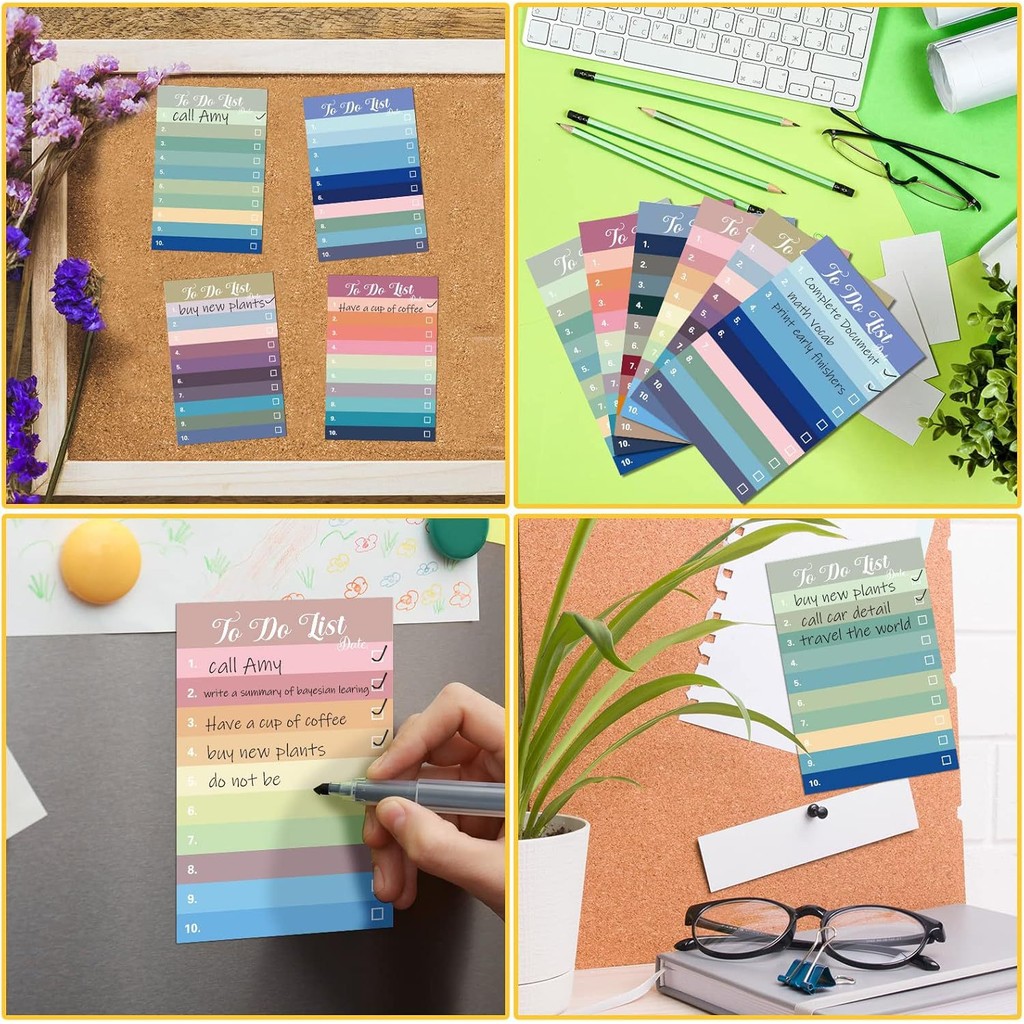 

30 Sheet Colorful Sticky Notes Portable Schedules Daily Planner To Do List Notepad Self-Adhesive