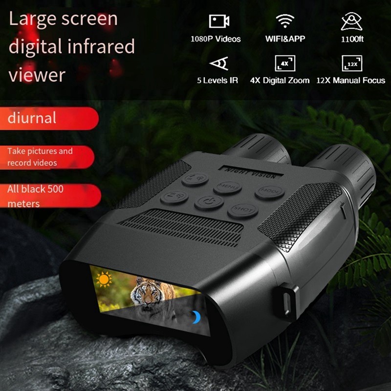 New Binocular Night Vision Device Day And Night Black Digital Large Screen Night Vision Device