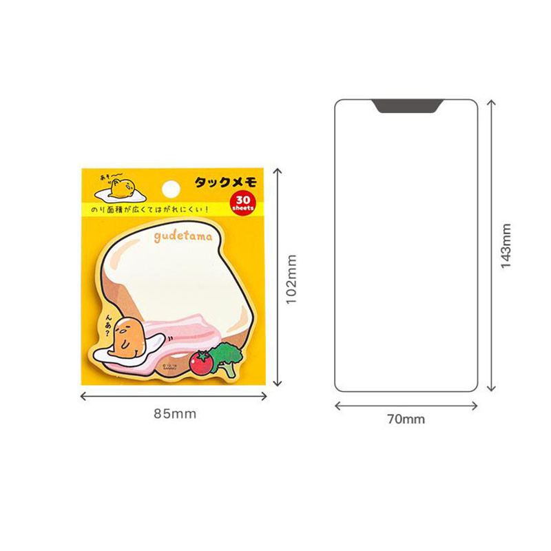 

Keroppi Kuromi Cinnamoroll Memo Pad Sanrio Pochacco Sticky Notes Stationery Label Notepad Planner
