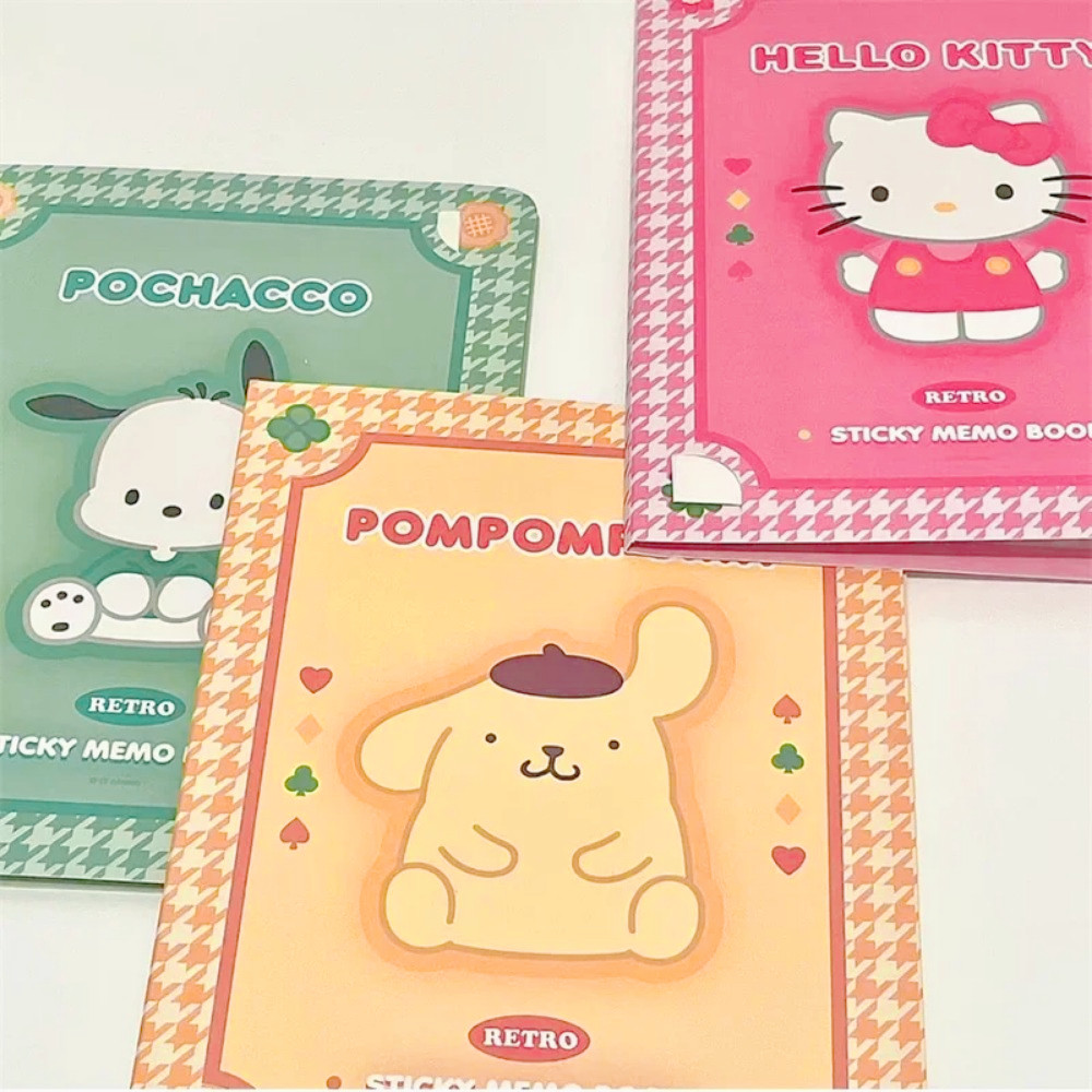 

Kawaii Cartoon Hello Kitty Paste Sticky Note Mymelody Cinnamoroll Cute Kuromi Notebook Student