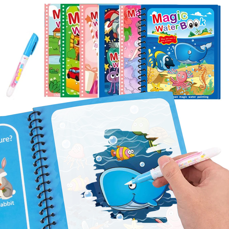 

New Kids Magic Water Drawing Books Coloring Books Painting Toys For Kids Birthday Christmas New Year