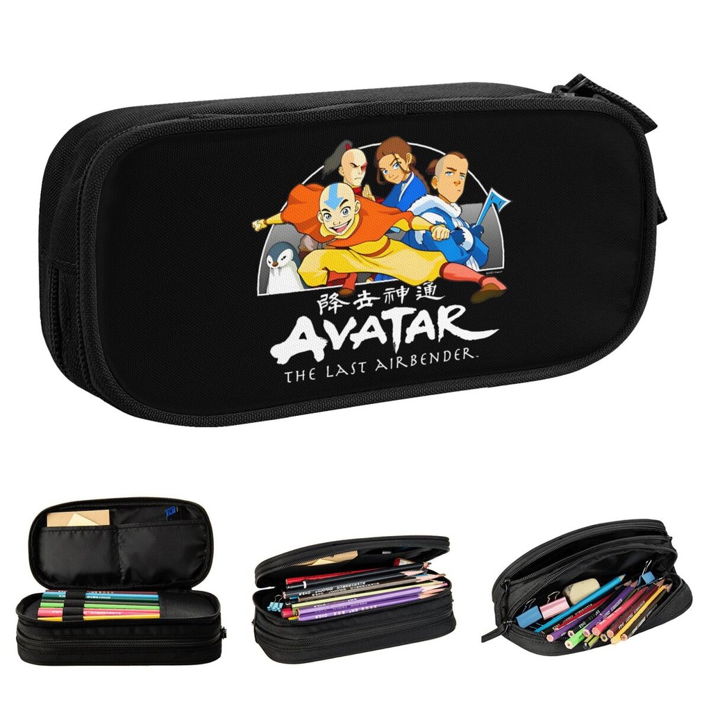 

Avatar The Last Airbender Action Group Pen Box Double Layer Large Capacity Office Supplies Pencil