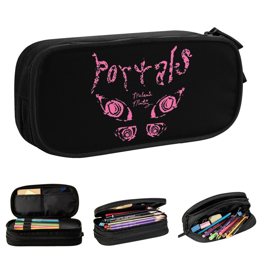 

Four Eyes Martinez Logo Fans Pencil Cases Fashion Melanie Martinez Pen Holder Bag Student Students