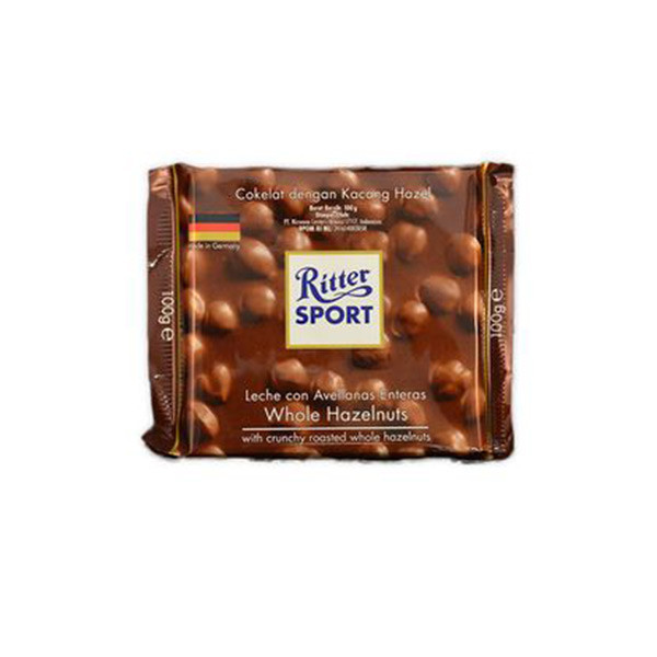 

RITTER SPORT HAZELNUT CHO 100 GR