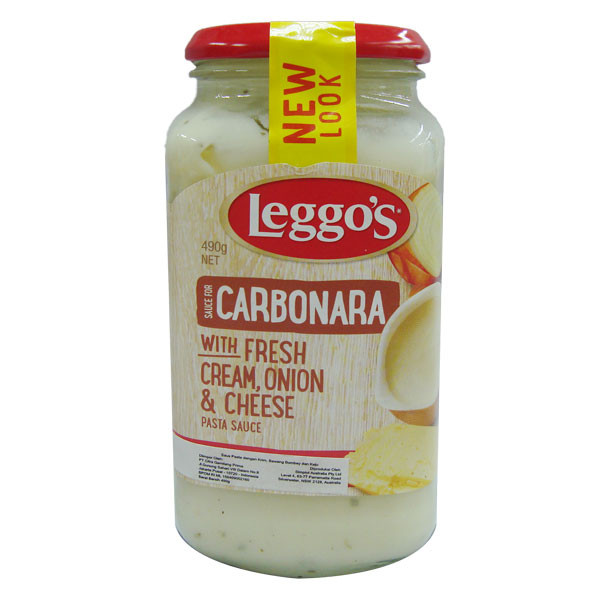 

LEGGOS CARBONARA PASTA SAUCE HALAL 490G