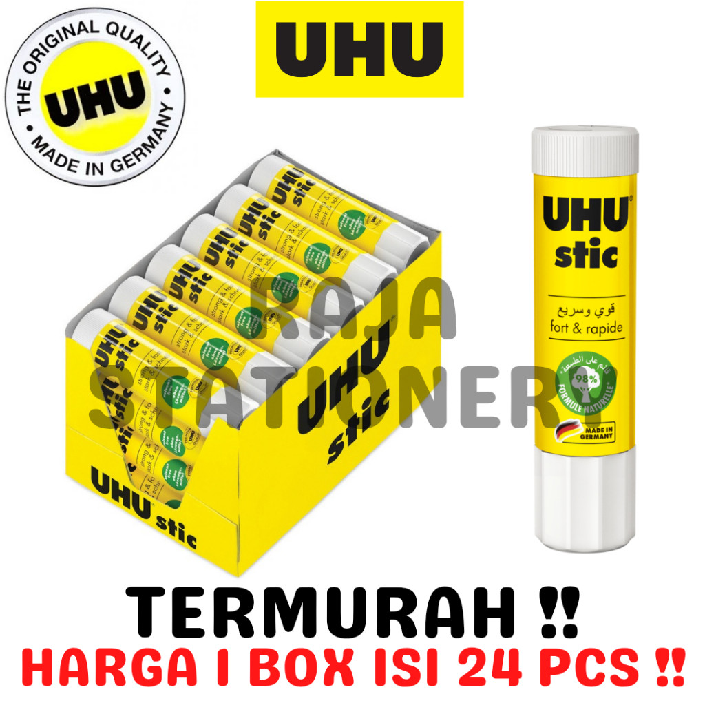 

UHU STIC 8.2gr GlUE STICK LEM KERTAS UHU STIK KECIL PRAKARYA [24PCS] - RAJA BIGBOX