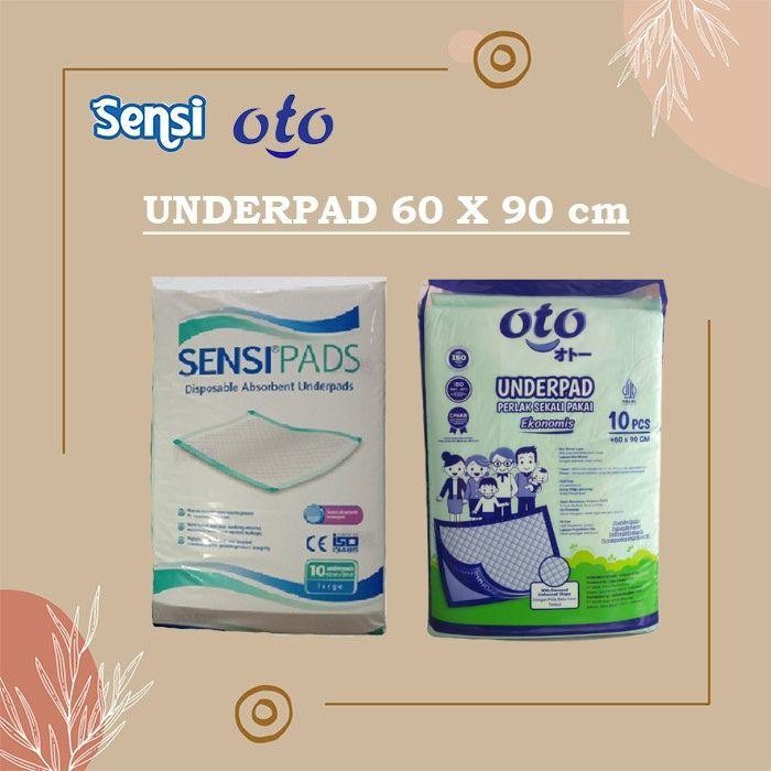 Ready Underpad Sensi / Oto 60X90 Alas Ompol Popok Dewasa Orang Tua Murah Original