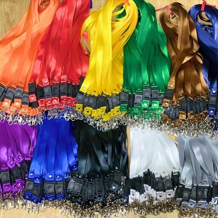 

Tali Id card lanyard/nametag polosan 2cm isi 50 pcs