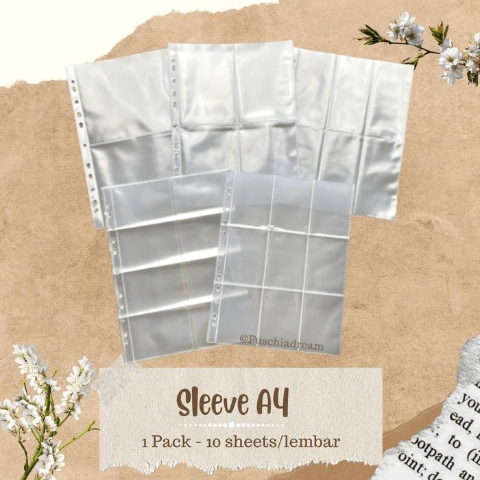 

Sleeve A4 2P/3P/4P/5P/6P/8P/9P/10P/12P/20P for 2/3/4 Ring (1 pak)