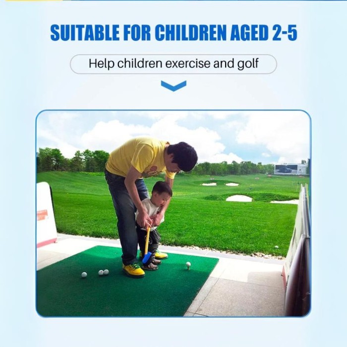 Kids Plastic Iron Pgm Stick Golf Anak Iron Pgm