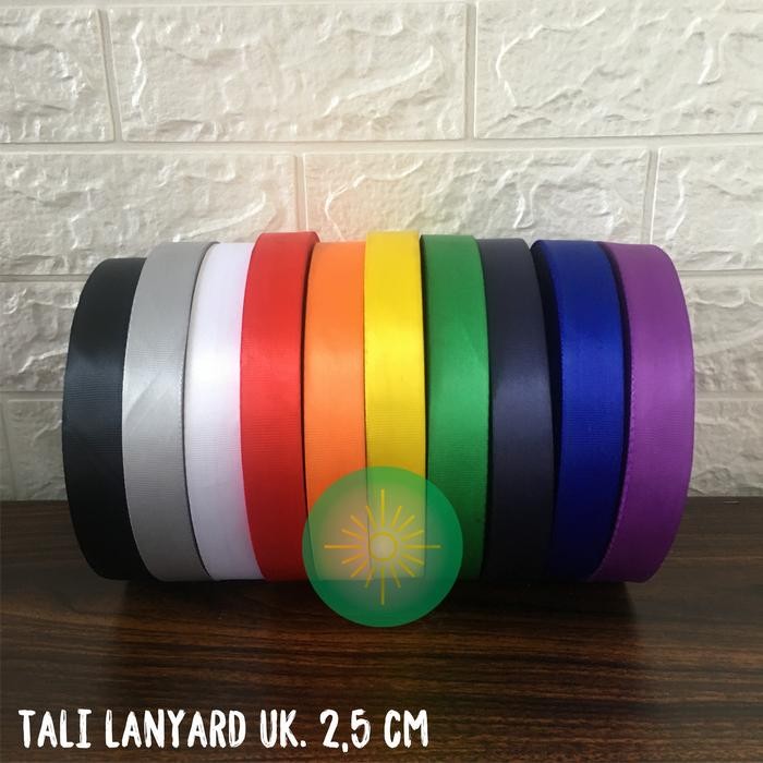 

Tali Lanyard 2.5 Cm Nylon MERAH / Tali Id Card / Tali ID ROLL 2.5 Cm