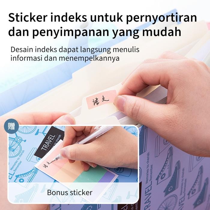 

Deli Expanding File / Map Folder Dokumen A4 8 Pocket Lucu Dengan Tab Index 5737 Stationery