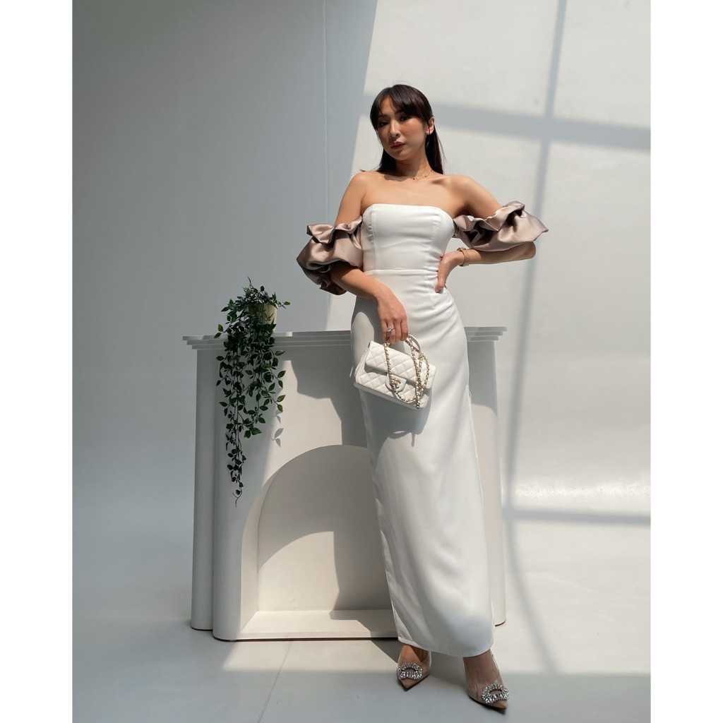 [READYY] Malikabymodelano - Stella Dress / Dress Nikahan Kondangan Mewah Wanita