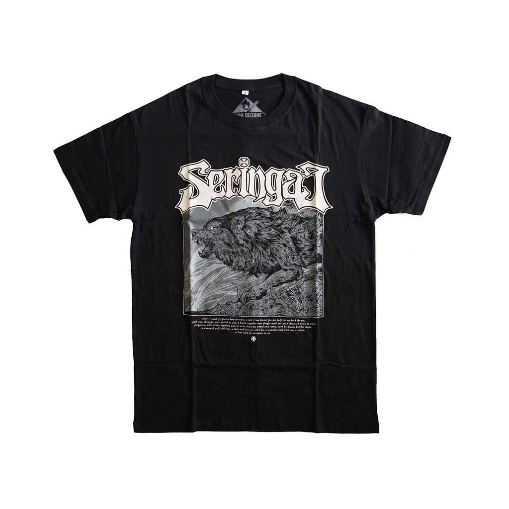 【COD】Seringai - Lone Wolf Tshirt - Black