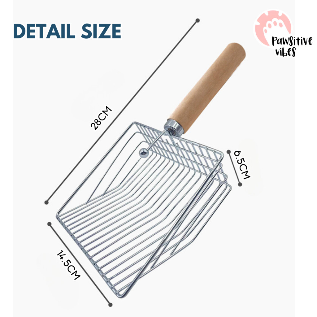 Sekop Serokan Pasir Stainless JUMBO PREMIUM QUALITY - Sekop Serokan Pasir Stainless - Sekop Kucing