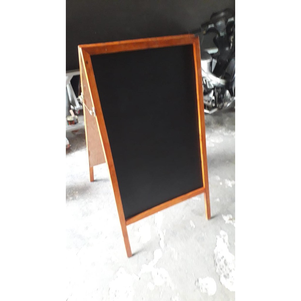 

Papan tulis menu cafe kapur 2 sisi standing UK 60x80 cm jatilanda
