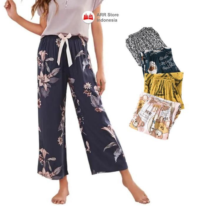 Skirta- Celana Panjang Wanita Willow Pants Celana Panjang Bahan Katun Celana Wanita Santai