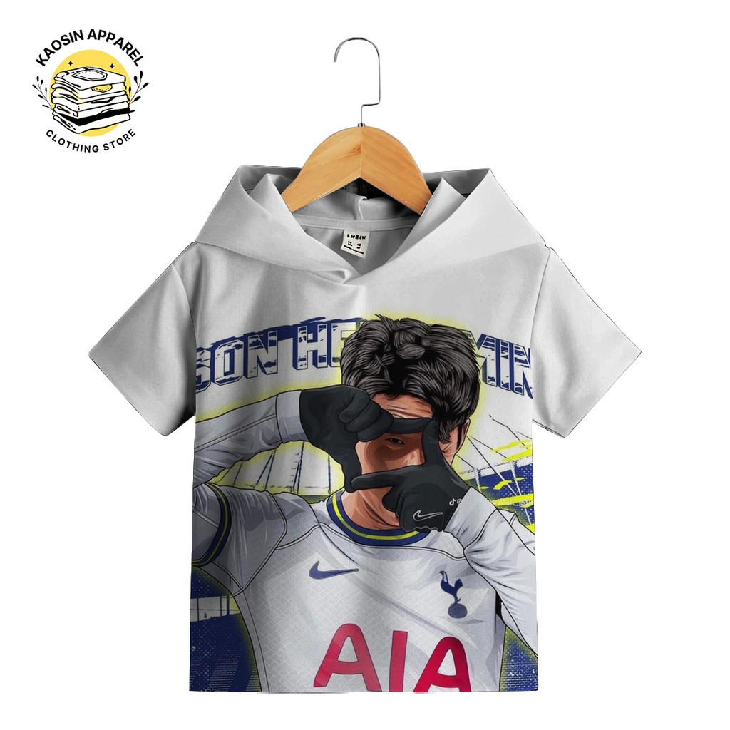 Baju Kaos Hoodie Anak Lucu Imut Animasi Tottenham Hotspur S1 Gambar 3D Bisa Custom