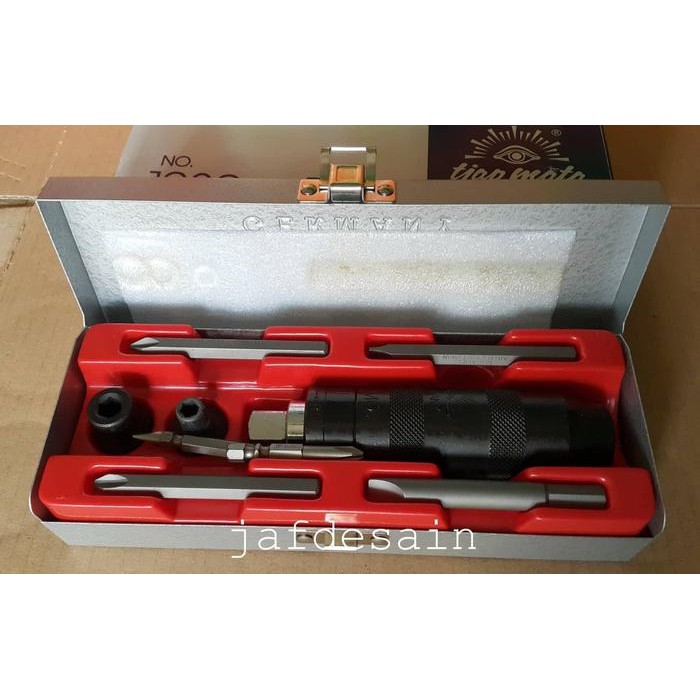 TERLARIS Obeng ketok obeng mekanik set Eye brand tjap mata Germany 10 pcs