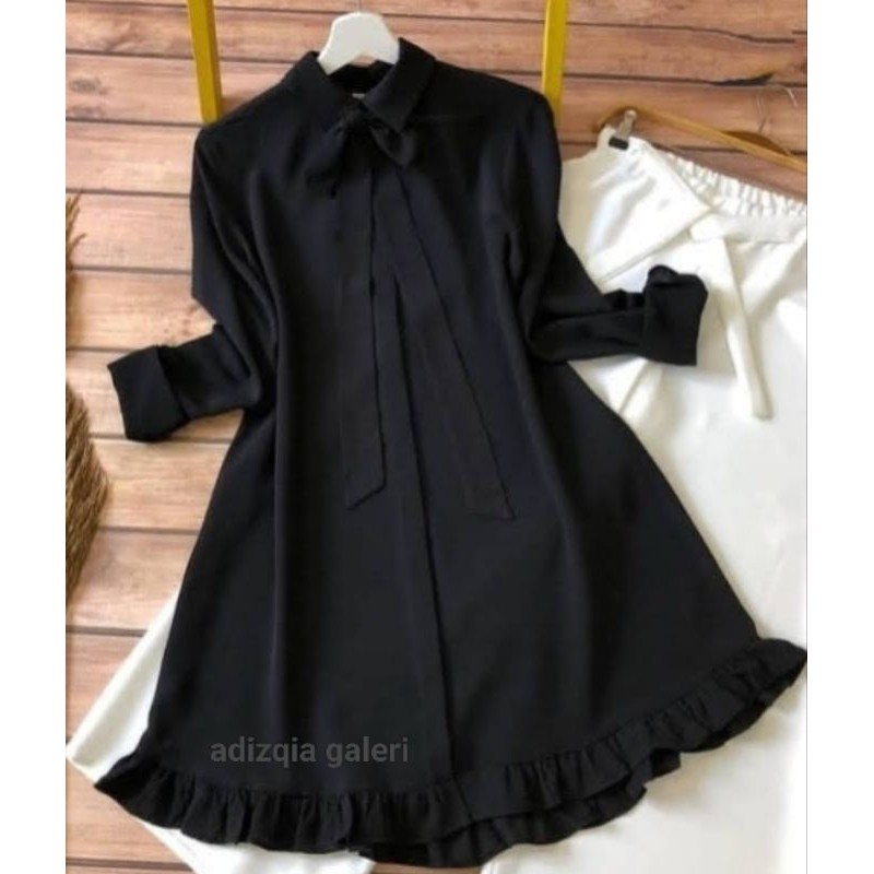 PROMO / ALYA TUNIK CRINKLE AIRFLOW-ATASAN BLOUSE CANTIK PRODUK LOKAL KEKINIAN KEMEJA TUNIK KONDANGAN